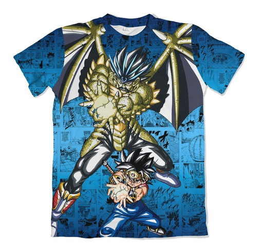 Camisa Exclusiva Anime Fly & Baran - Dragon Quest Mangá